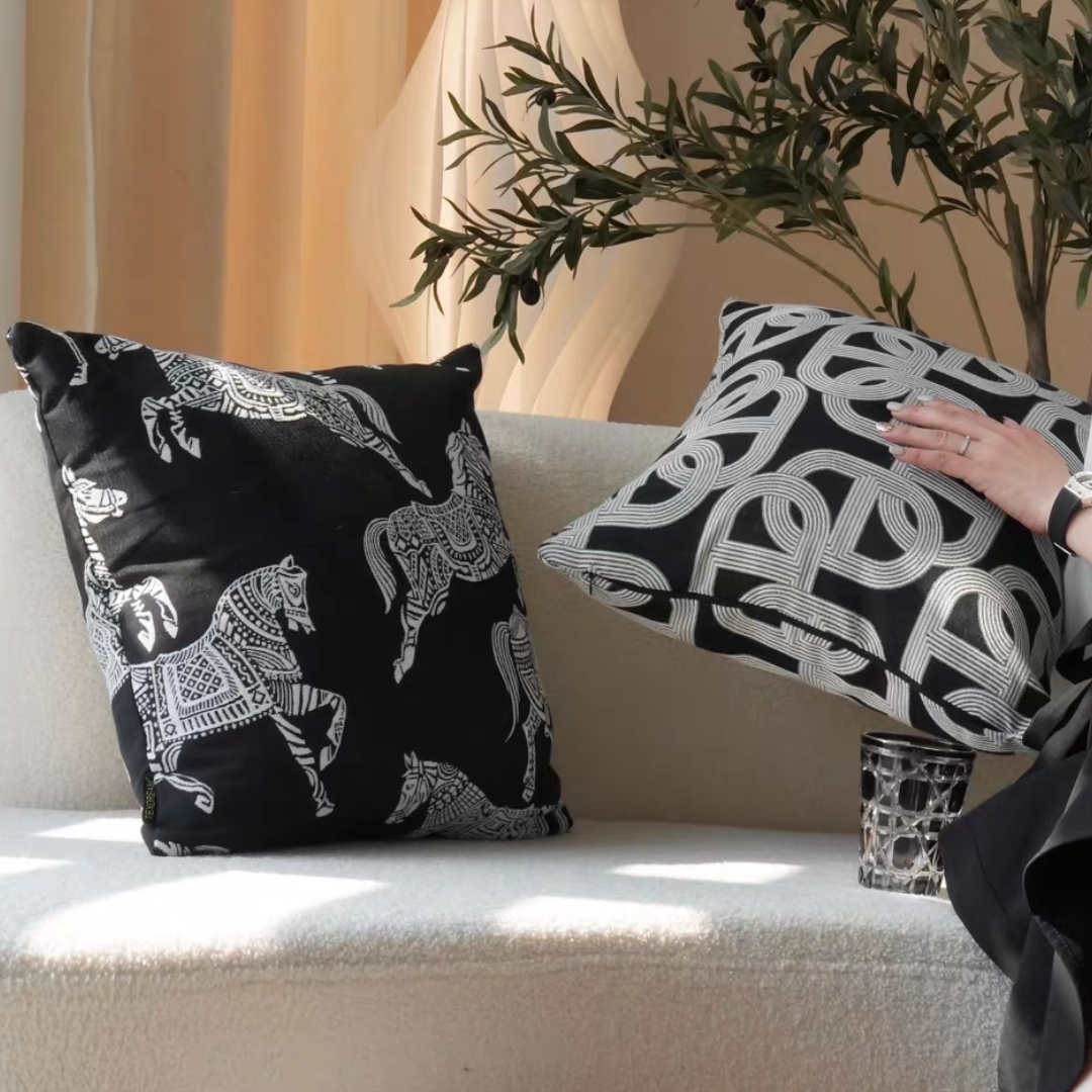 【早割対象】モノトーンモダンアクセントクッション