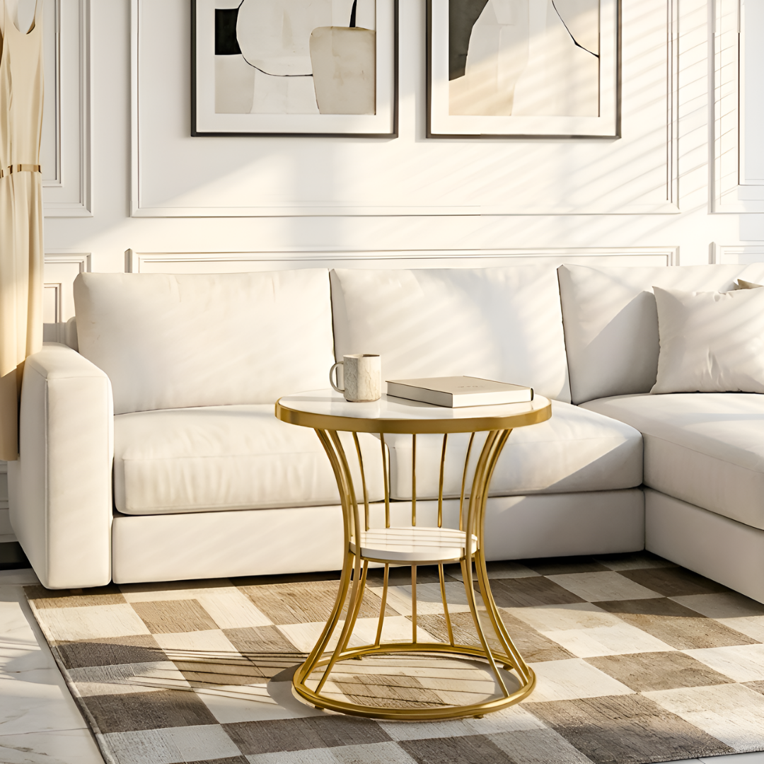 【早割対象】グレイスゴールドサイドテーブル