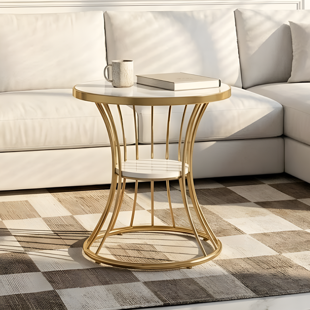 【早割対象】グレイスゴールドサイドテーブル