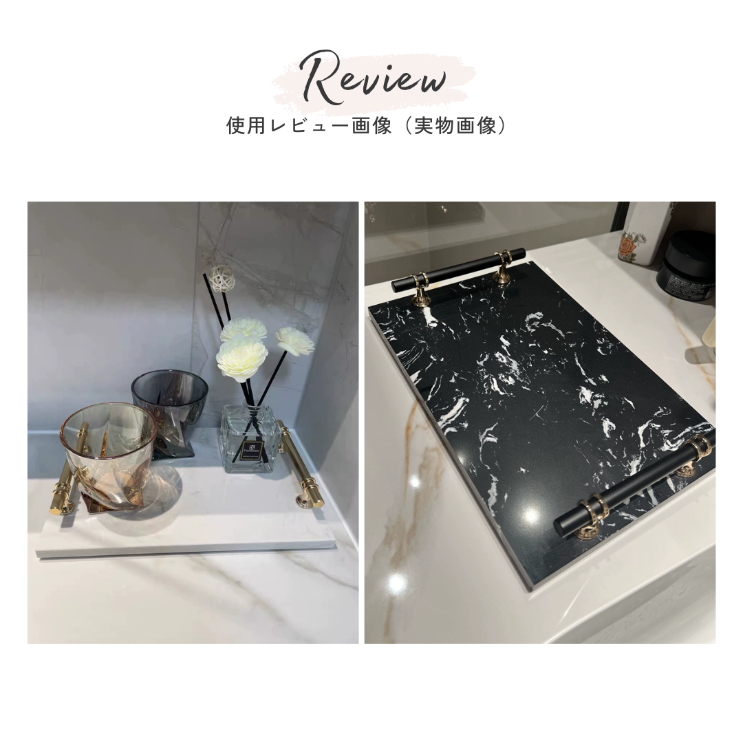 グレイスゴールドハンドルトレイ – MUSE HOME｜海外インテリア雑貨