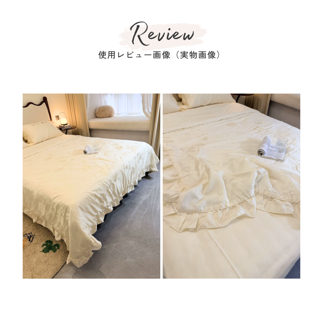 シルキーフローラルベッドセット