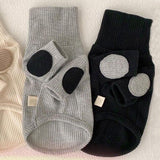 エルボーパッチ リブニット